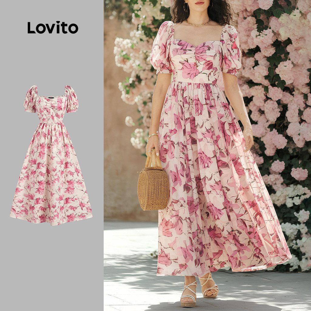 Vestido Floral Casual de Ver?o com Z?per 1 Vestido Floral Casual de Verão com Zíper