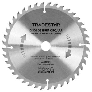 Serra Circular Videa 180mm 40D - Tradestar
