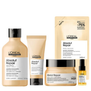 KIT ABSOLUT REPAIR SERIE EXPERT LORÉAL PROFESSIONNEL - 5 ITENS