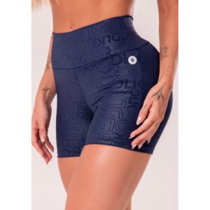 Short Fitness Feminino Logomania Refletivo