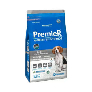 Ração para Cães Pequenos Adultos Premier Ambientes Internos Light 2,5Kg