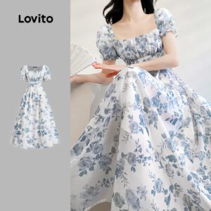 Vestido Floral Elegante para Festa - Primavera/Verão