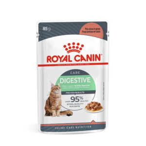 Ração Úmida Royal Canin Sachê Pedaços ao Molho Cuidado Digestivo para Gatos Adultos - 85 g