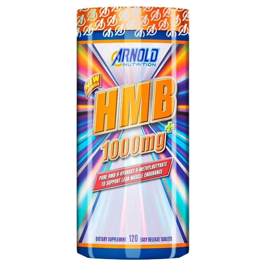 HMB 1000mg Arnold Nutrition - Ganho Muscular 1 Hmb Pote Com 120 Tabletes De 1000Mg Arnold Nutrition