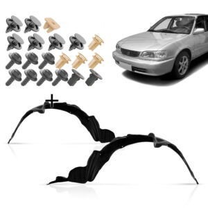 Par Parabarro Corolla 98 99 2000 2001 + Kit Grampo Presilha
