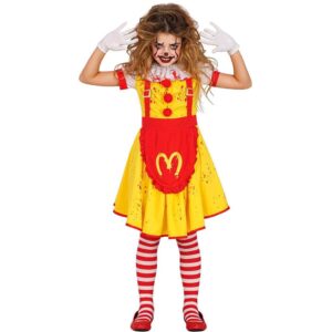 Fantasia Palhaça Assassina Halloween Infantil