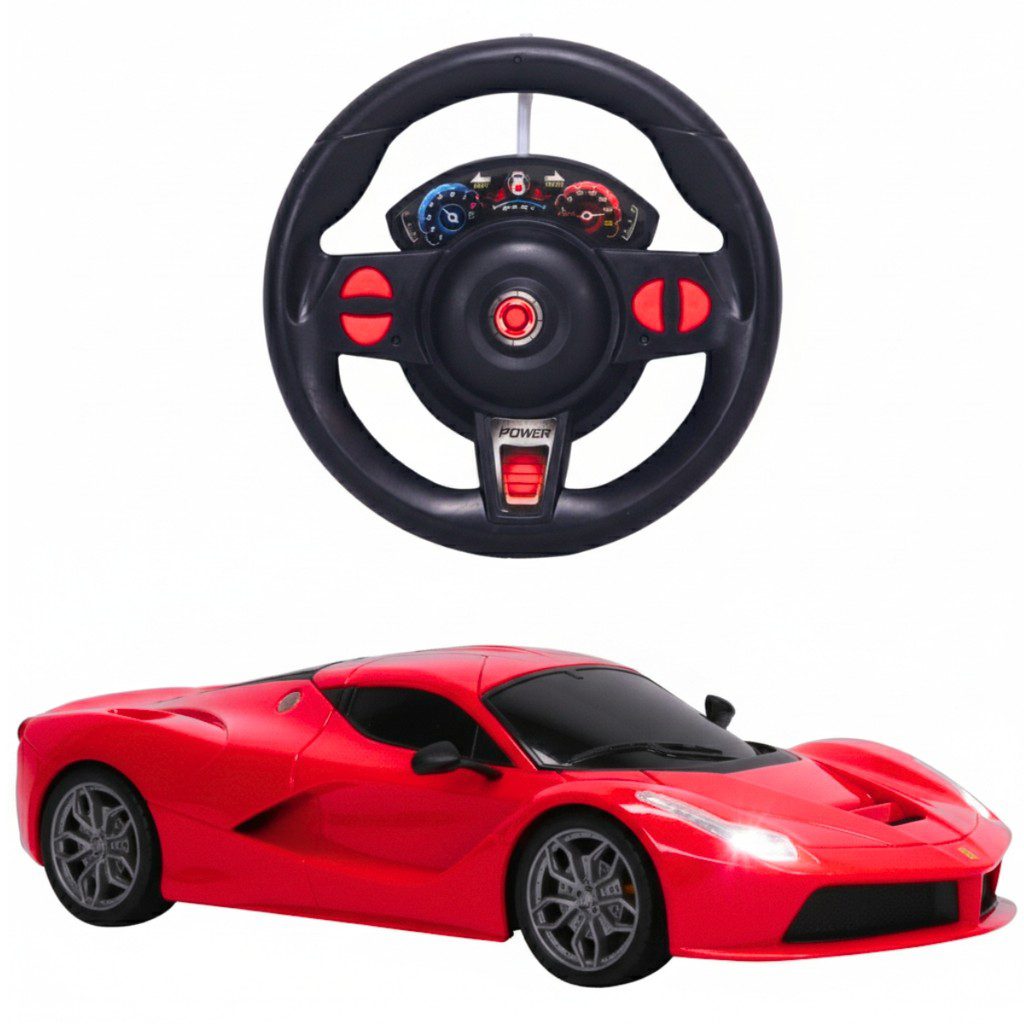 Carro de Controle Remoto Esportivo Vermelho 1 Carro de Controle Remoto Esportivo Vermelho
