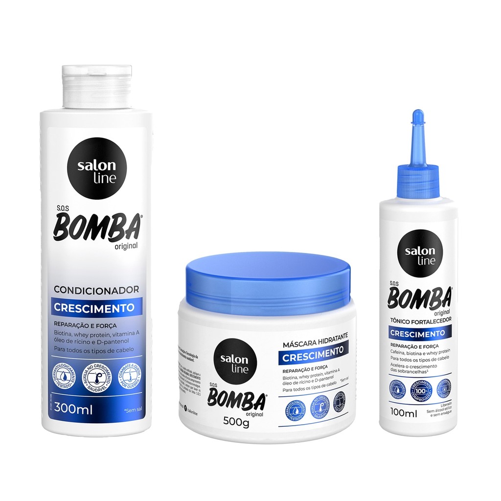 Kit Salon Line Hidrata??o e Crescimento 1 Kit Salon Line Hidratação e Crescimento