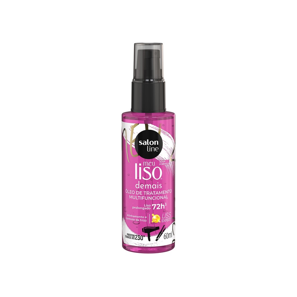 ?leo Meu Liso Demais 60ml - Frizz Control 1 Óleo de Tratamento Multifuncional Meu Liso Demais 60ml