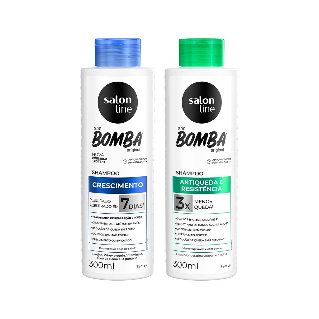 Kit Shampoo Crescimento + Antiqueda Salon Line 1 Kit Shampoo Crescimento + Antiqueda Salon Line