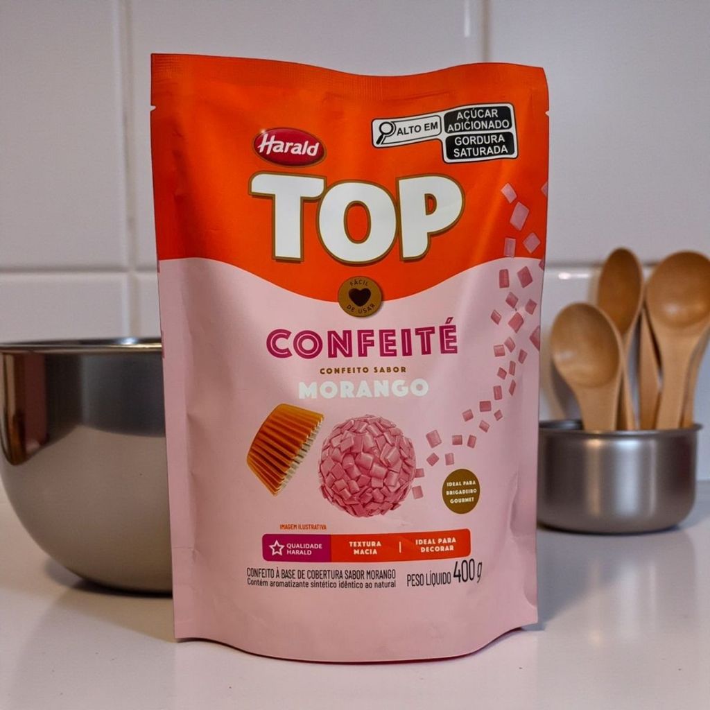 Confeito Morango Top - 400g Harald 1 Confeito Morango Top - 400g Harald