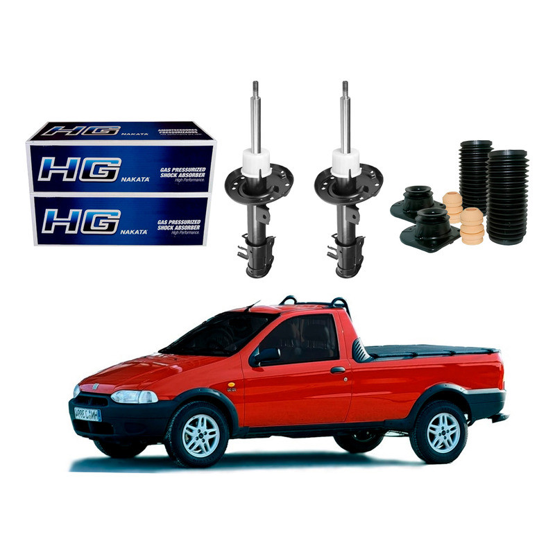 Amortecedor Strada 1998-2000 - Kit Completo 1 Amortecedor Dianteiro, Strada 1.5 1.6 1998 A 2000