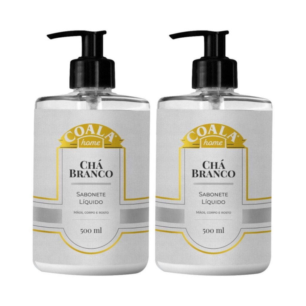 Kit 2 Sabonete L?quido Coala Ch? Branco 500ml 1 Kit 2 Sabonete Líquido Coala Chá Branco 500ml