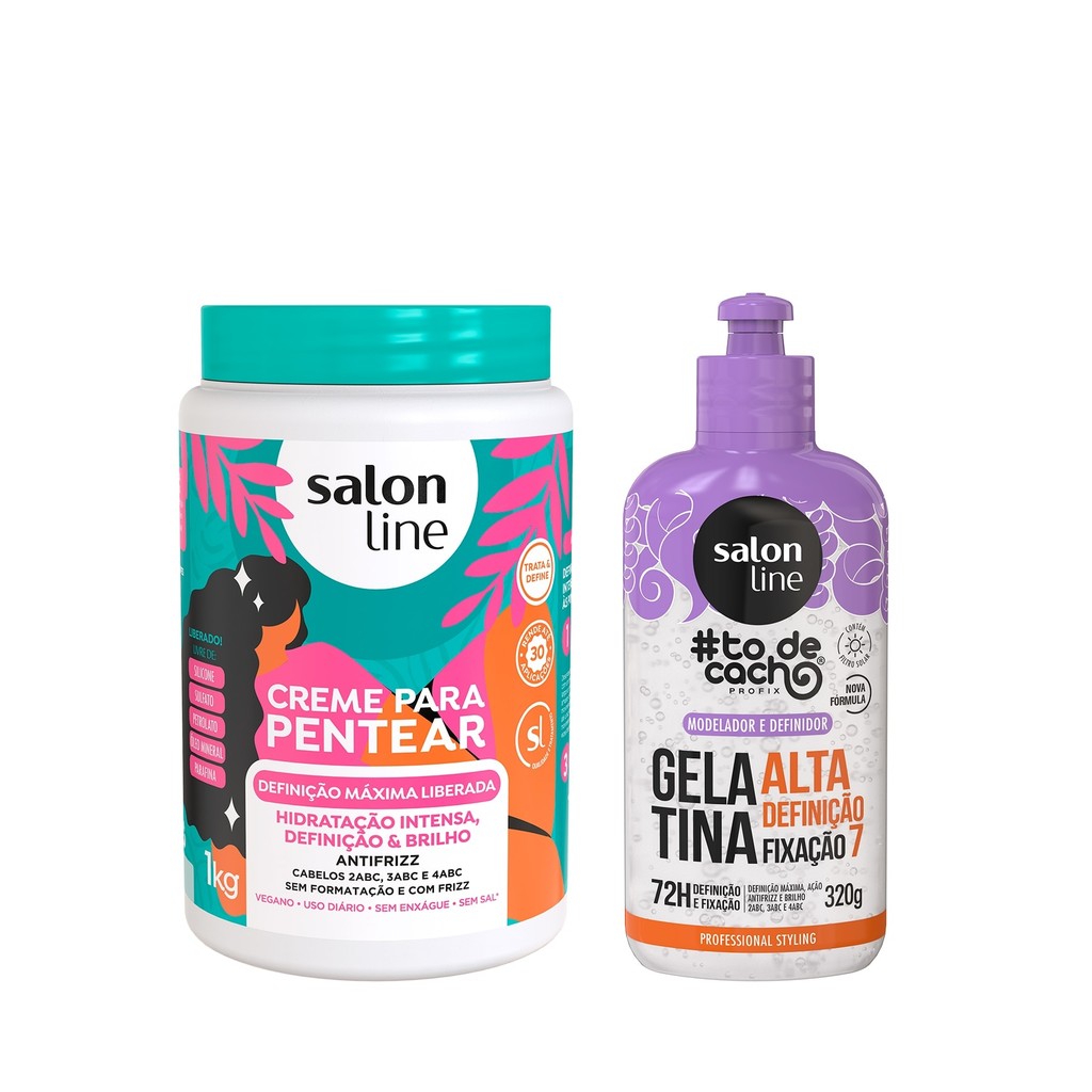Kit Cachos Salon Line Alta Defini??o 1 Kit Alta Definição para seus Cachos Salon Line