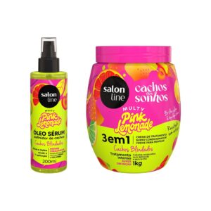 Kit Cachos Multy Pink Lemonade - Cachos Definidos
