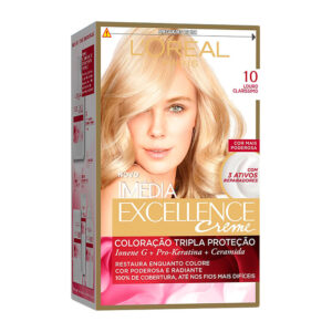Tintura Creme Imédia Excellence L'oréal Louro Claríssimo 10 Kit