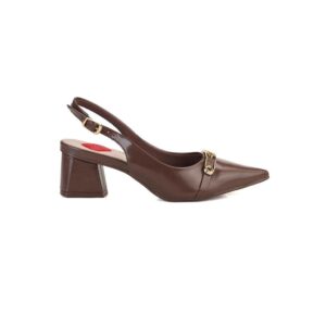 Scarpin Slingback Salto Bloco Bebecê