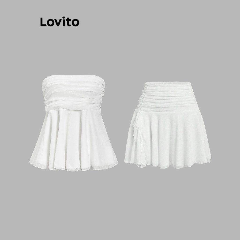 Saia Lisa Drapeada Casual Feminina 1 Saia Lisa Drapeada Casual Feminina
