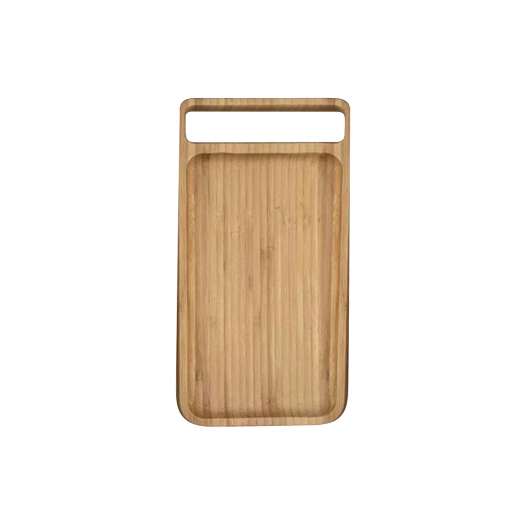 Bandeja de Bambu Retangular 30cm Oikos - Corte e Sirva 1 Bandeja Retangular Em Bambu 30cm - Oikos