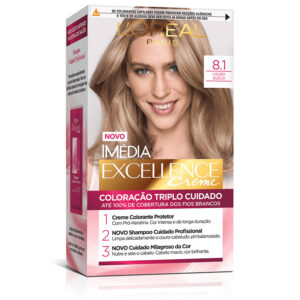 Kit Tintura Imédia Excellence L'Oréal Louro Sueco 8.1