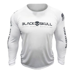 Camiseta Dry Fit Manga Longa Skull Black