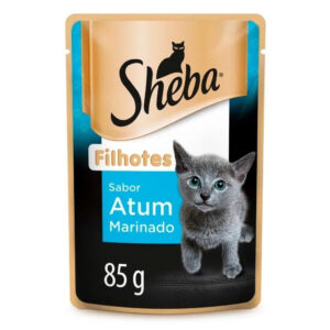 Ração Úmida Sheba Atum Marinado para Gatos Filhotes 85g - 20 Unid.