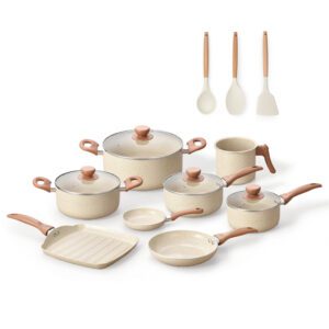 Kit 8 Panelas Antiaderentes Terrara + Utensílios