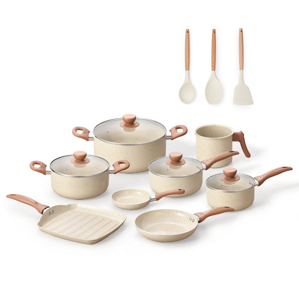 Kit 8 Panelas Antiaderentes Terrara + Utens?lios 1 Kit 8 Panelas Antiaderentes Terrara + Utensílios