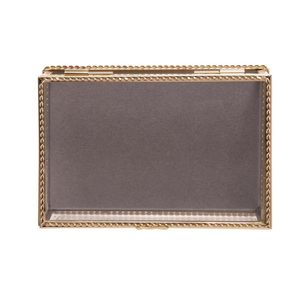 Porta-j?ias Dourado Compacto Mirage 1 Porta-jóias Dourado Compacto Mirage