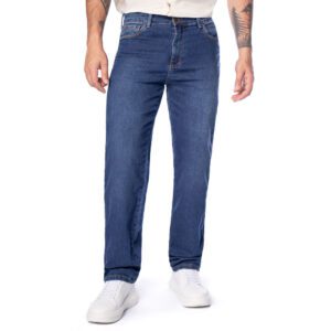 Calça Jeans Masculina Reta Azul Escuro