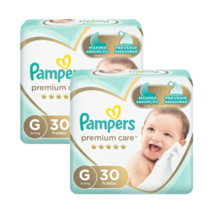 Fralda Pampers Premium Care G 30 unidades