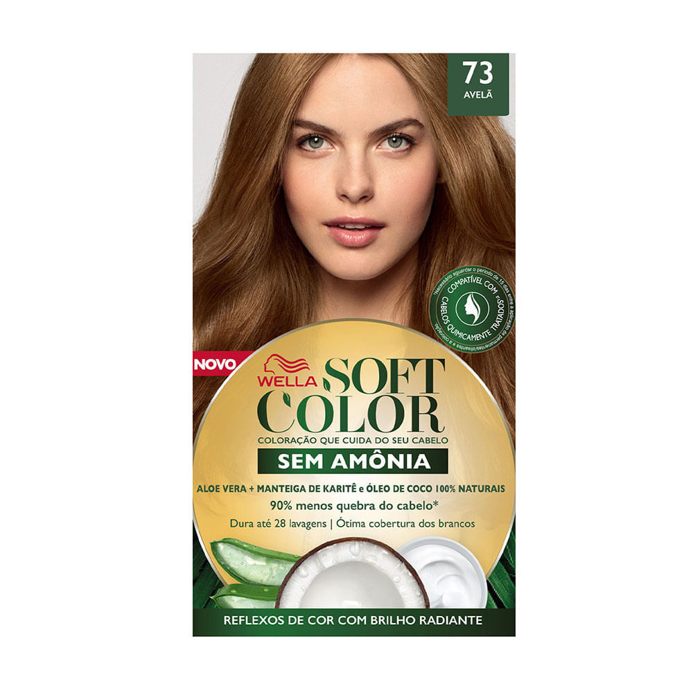 Tinta Cabelo Avelã Soft Color - Sem Amônia 1 Tinta de Cabelo Soft Color Avelã 73