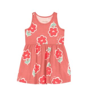 Vestido infantil menina de flores Brandili