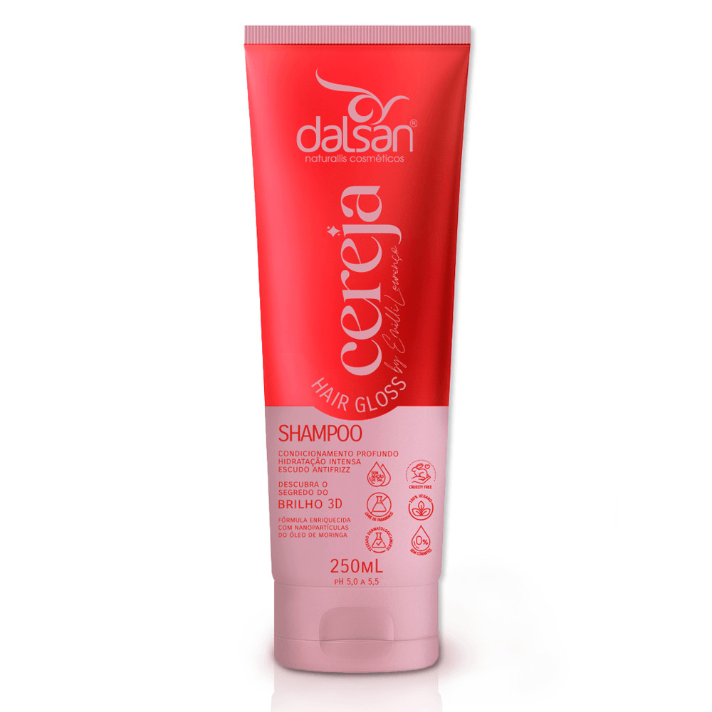Shampoo Hair Gloss Dalsan Cereja 250ml 1 Shampoo Hair Gloss Dalsan Cereja 250ml
