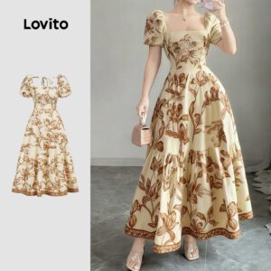Vestido Longo Floral Estampado Babados
