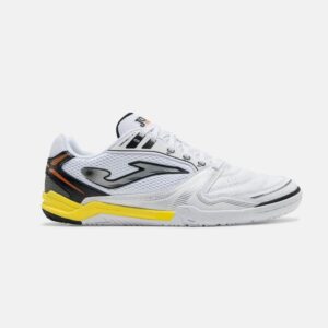 Chuteira Futsal Joma Dribling Branco/Amarelo