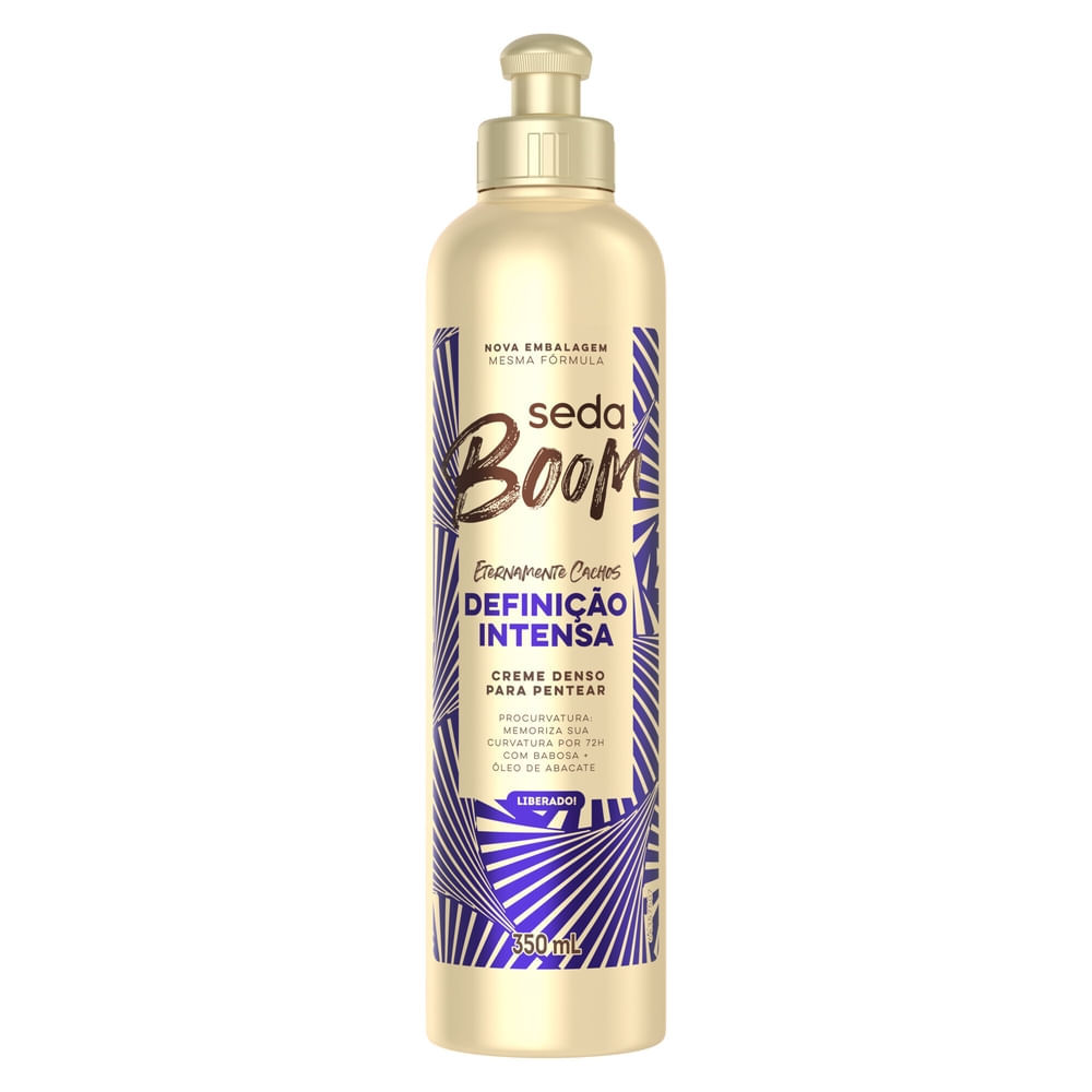 Creme para Pentear Seda Boom Defini??o Intensa 1 Creme para Pentear Seda Boom Definição Intensa 350ml