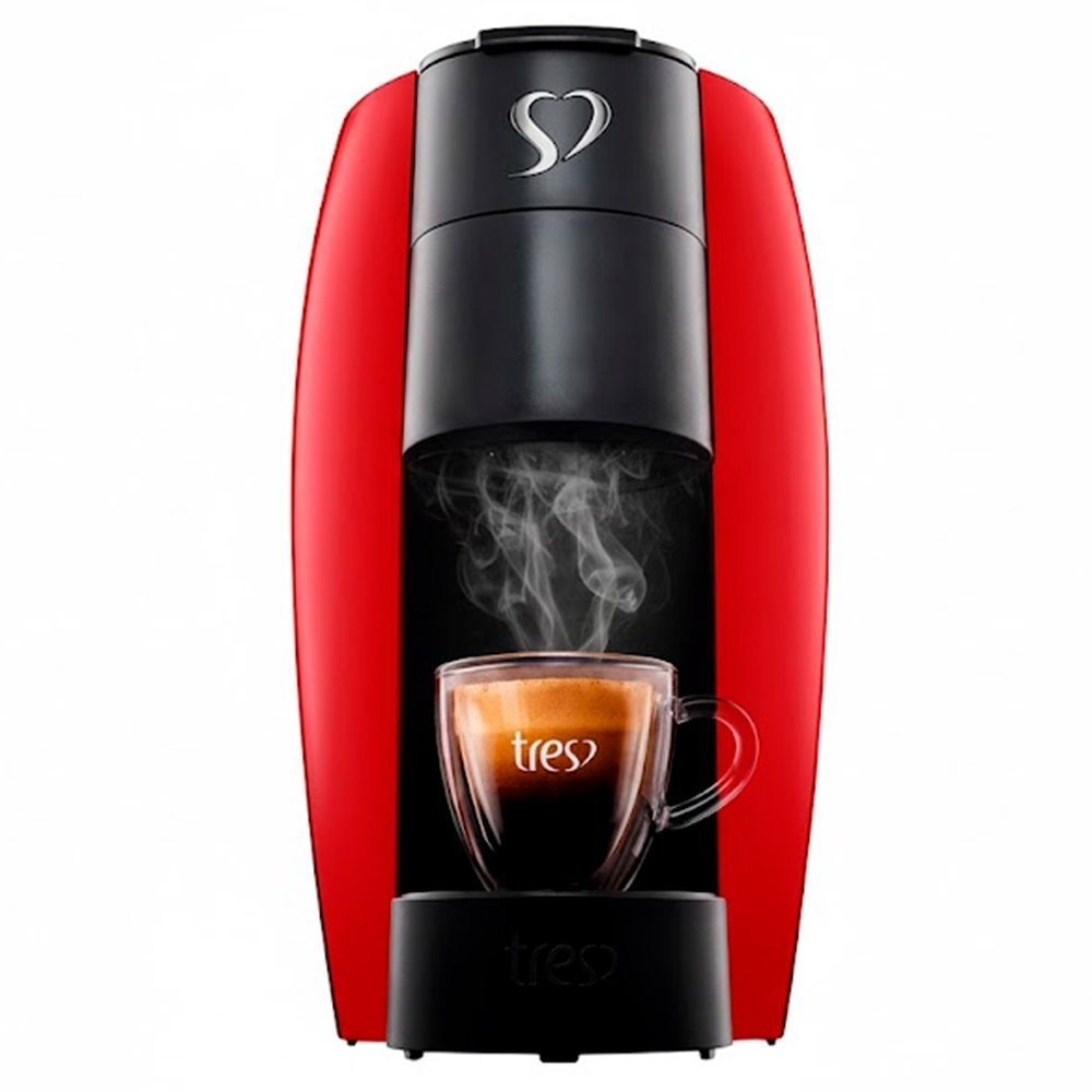 Cafeteira Expresso 3 Cora??es LOV Vermelho 1 Cafeteira Expresso Tres Corações LOV Vermelho