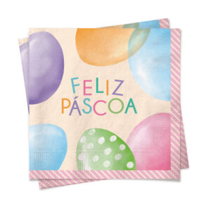Guardanapo Papel Feliz Páscoa Rainbow 32,5x32,5cm 20 Uni
