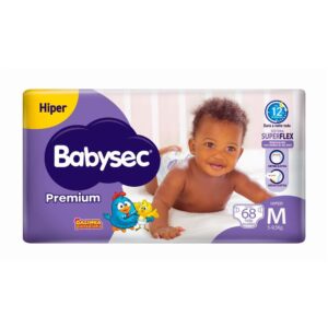 Fralda Infantil Babysec Premium 68 Unidades