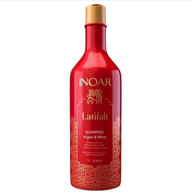 Inoar Latifah Shampoo 1000ml - Brilho e Nutri??o 1 Inoar Latifah Shampoo 1000ml - Brilho e Nutrição