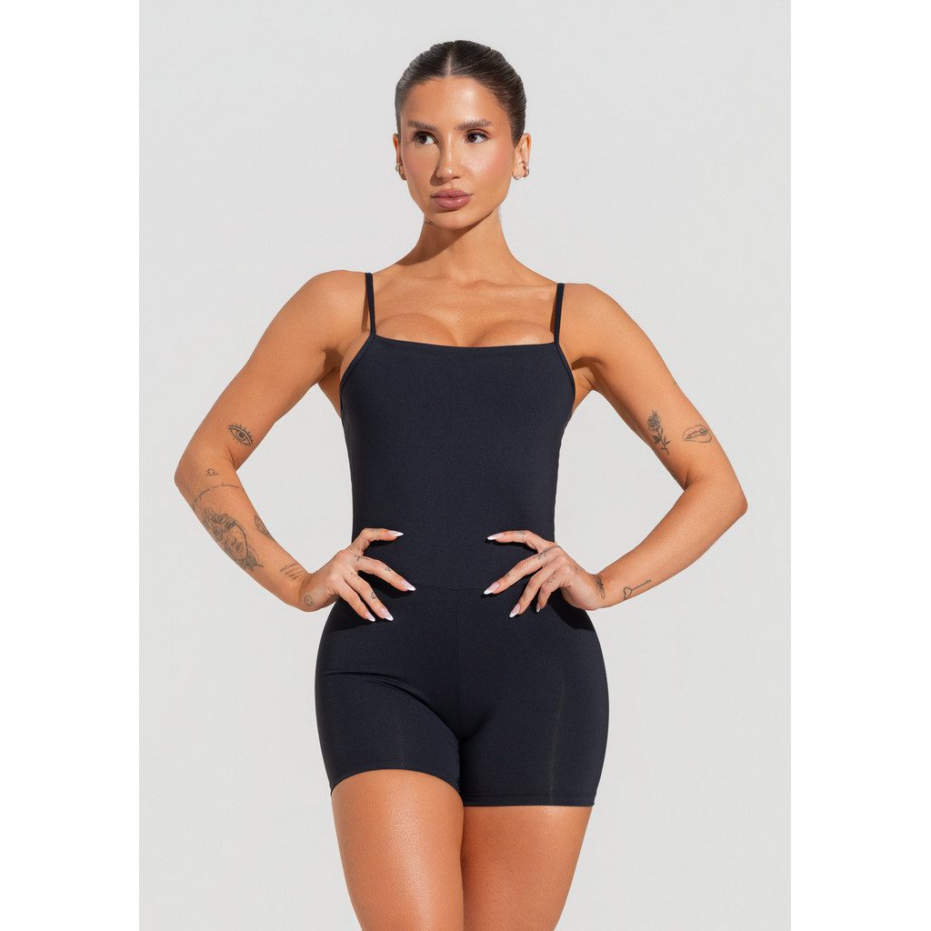 Macaquinho Fitness Feminino Al?as Regul?veis DLK 1 Macaquinho Fitness Feminino Alças Reguláveis DLK