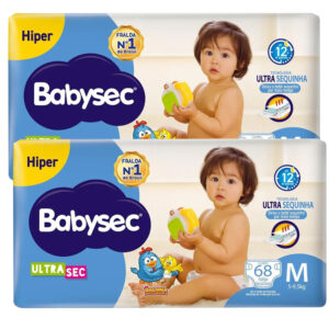 Fraldas Descartáveis Babysec Ultra Sec M (68 Unidades)