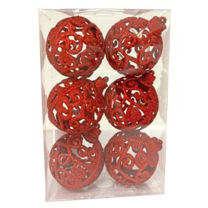 Bola Arabesco Natal 6cm - Cazza CV244460