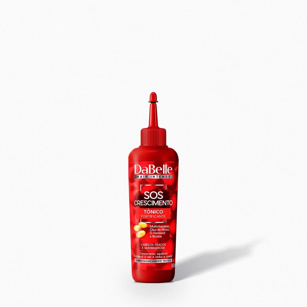 T?nico Fortificante SOS Crescimento DaBelle 100ml 1 Tônico Fortificante SOS Crescimento - DaBelle Hair 100ml