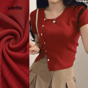 Camiseta Feminina Assimétrica Vermelha