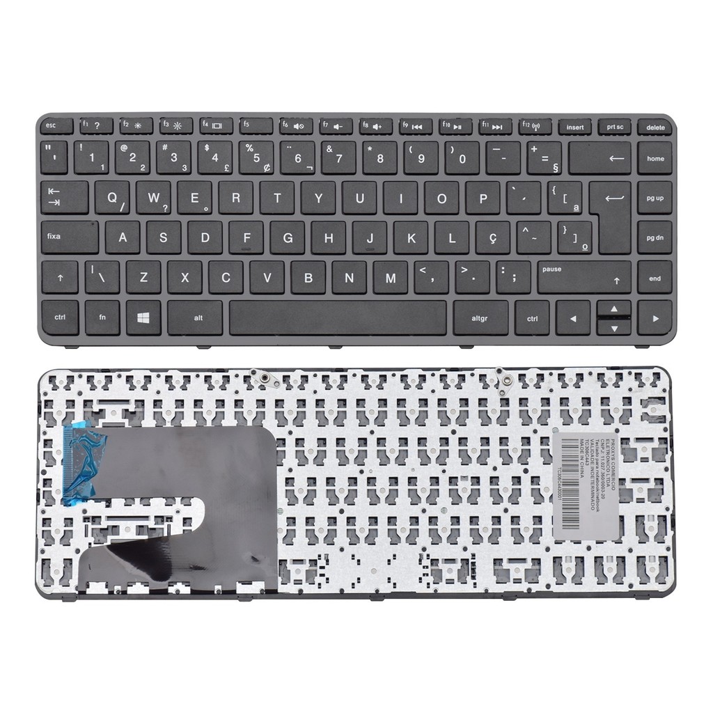 Teclado Notebook HP 14-D027BR Preto ABNT2 1 Teclado Notebook HP 14-D027BR Preto ABNT2