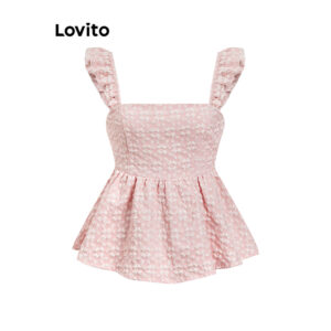 Regata Babados Jacquard Verão Feminino