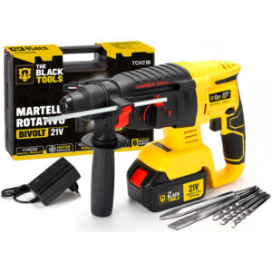 Martelete Rotativo Furadeira De Impacto Brushless A Bateria 21v Bivolt The Black Tools