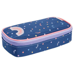 Estojo minibox 347264 Académie Dots Azul Tilibra